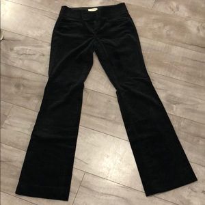 Black velvet pants